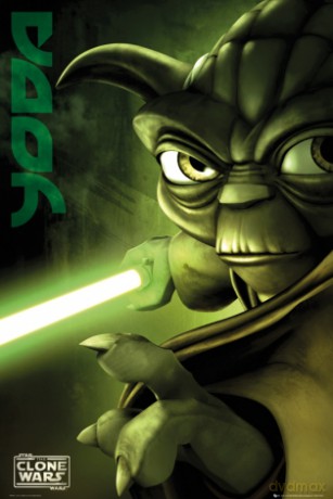 Gwiezdne Wojny - Wojny Klonów Yoda [PLAKAT]