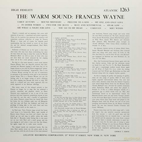 Frances Wayne: Warm Sound (Ltd/Reissue Of Wpcr-25018) [Winyl]