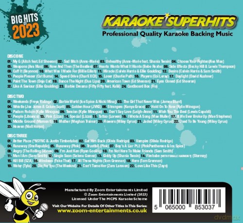 Zoom Karaoke: Zoom Big Hits Of 2023 (CD+G) (Digi) [CD]