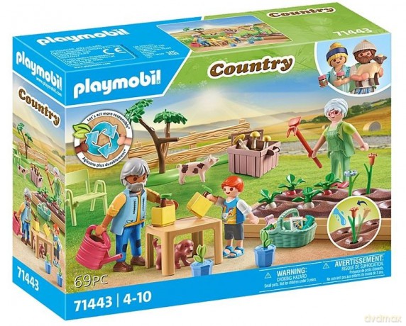 PLAYMOBIL Zestaw z figurkami Country 71443 Ogródek warzywny u dziadka