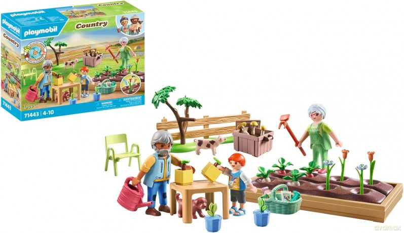 PLAYMOBIL Zestaw z figurkami Country 71443 Ogródek warzywny u dziadka