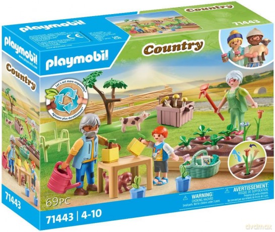 PLAYMOBIL Zestaw z figurkami Country 71443 Ogródek warzywny u dziadka