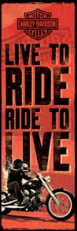 Harley Davidson (Live To Ride, Ride To Live) [PLAKAT]