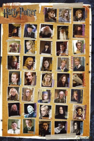 Harry Potter 7 Postacie [PLAKAT]
