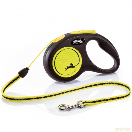 Smycz automatyczna Flexi - New Neon S 5M Neon Max 12Kg