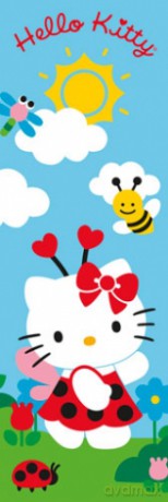 Hello Kitty (niebieski) [PLAKAT]