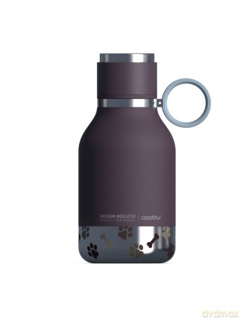 ASOBU - Stainless Steel Bowl Bottle - Burgundy