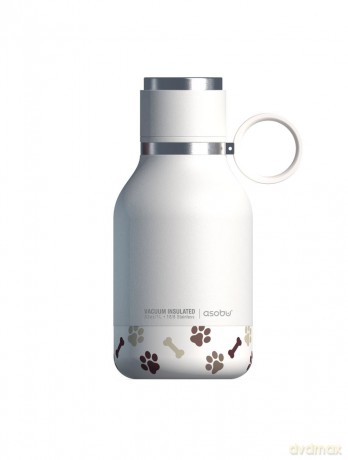 ASOBU - Stainless Steel Bowl Bottle - white