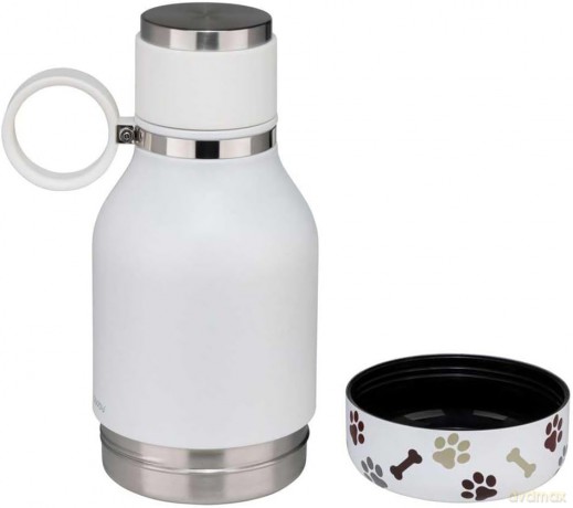 ASOBU - Stainless Steel Bowl Bottle - white
