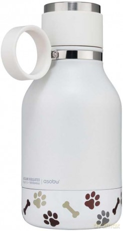 ASOBU - Stainless Steel Bowl Bottle - white