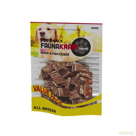 Faunakram - Duck and fish dog snack, 300gram