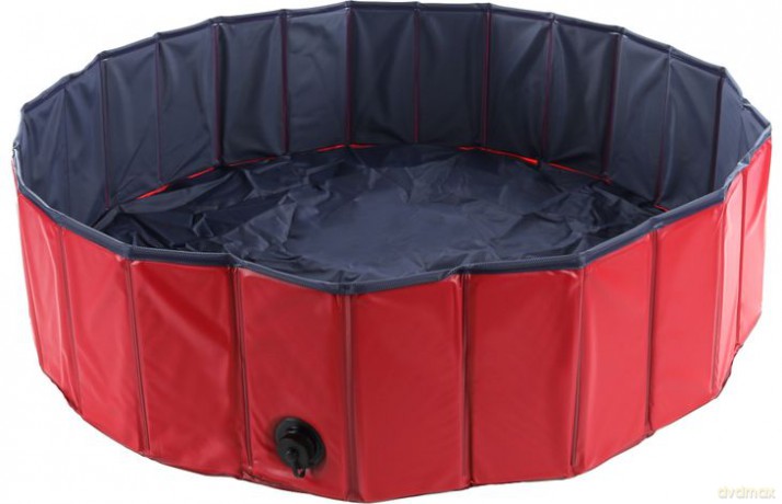 Flamingo - Doggy Splash Pool Blue/Red M - 120X30 cm (540058500230)