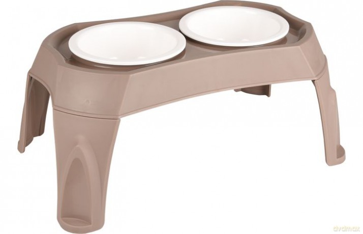 Flamingo - Feeding bowl double on feet 2x675ML
