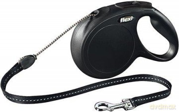 Flexi - New Classic M 8M Leash Cord Black Max 20Kg