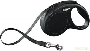 Flexi - New Classic S 5M Leash Tape Black Max 15Kg