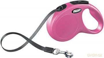 Flexi - New Classic S 5M Leash Tape Pink Max 15Kg
