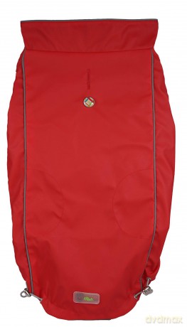 GO FRESH PET - Reversible Rain Jacket Scarlet Red Xs 29Cm