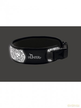 Hunter - Collar Divo Reflect M, black/grey