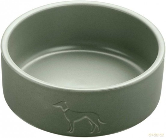 Miska ceramiczna Hunter - Dogbowl ceramic Osby 1100 ml, khaki