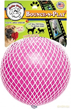 Jolly Pets - Ball Bounce-n Play 11cm Pink (Bubble Gum Smell)