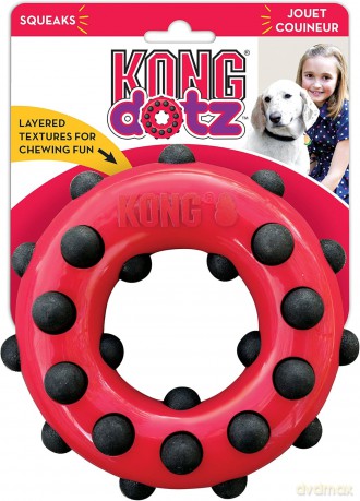 Gryzak dla psa Kong - Dotz Circle 16cm