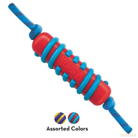 Kong - Jaxx Brights Stick with rope Assorted 36cm Large