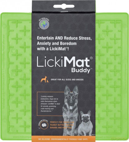 LICKI MAT - Dog Bowl Buddy Green 20X20Cm