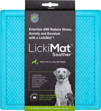 LICKI MAT - Dog Bowl Soother Light Blue 20X20Cm