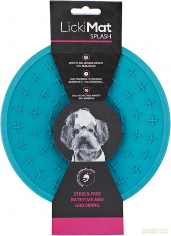 LICKI MAT - Dog Bowl Splash Light Blue 19Cm