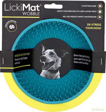 LICKIMAT - Dog Bowl Wobble Light Blue 17X17X8Cm