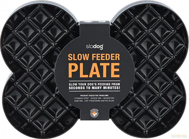 LICKIMAT - Dog lick mat Slow Feeder Plate Black 35X26X3Cm