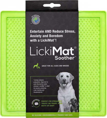 LICKIMAT - Dog lick mat Soother Green 20X20Cm