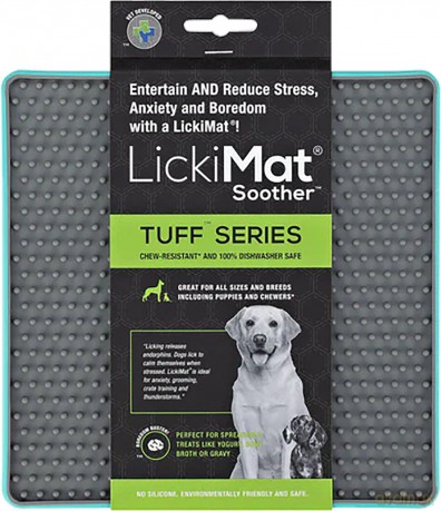 LICKIMAT - Dog lick mat Soother Tuff Light Blue 20Cm