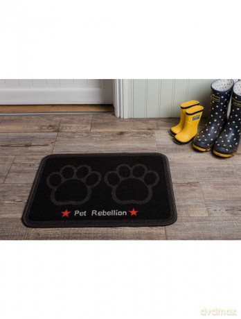 Pet Rebellion - Absorbent Food Mat - Black - 40x60cm