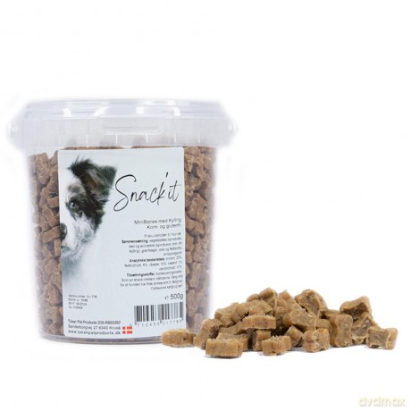 Snack'it - Semi-Moist Mini Bones W/Chicken 500g