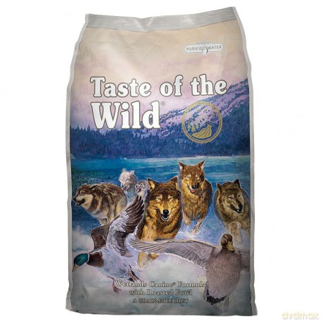 Taste of the Wild - Wetlands w. duck 12,2 kg.