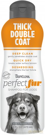 Szampon do gęstej sierści Tropiclean - perfect fur thick double coat shampoo - 473ml (719.1830)