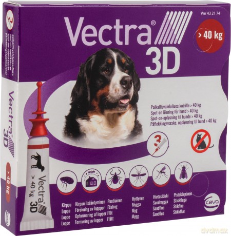 Vectra 3D - Spot-on-solution (dogs) >40 kg 3pk