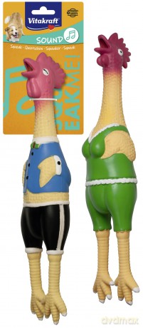 Zabawka piszcząca Vitakraft - Chicken, latex large 1 pcs dog