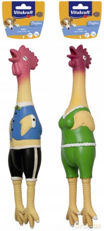 Zabawka piszcząca Vitakraft - Chicken, latex large 1 pcs dog