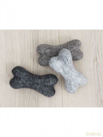 Wooldot - Toy Dog Bones - Chestnut Brown - 22x7x5cm