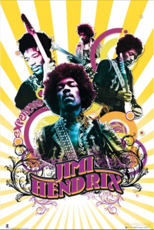 Jimi Hendrix (collage) [PLAKAT]