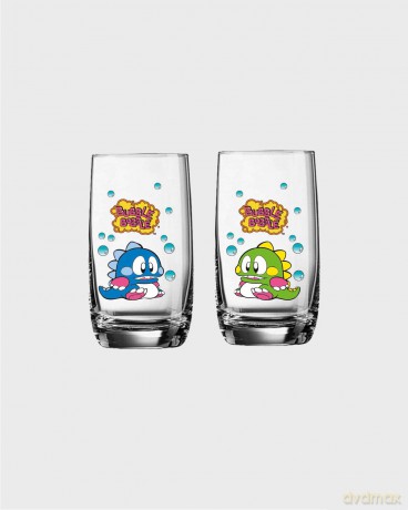 Bubble Bobble Glass Set Bub and Bob