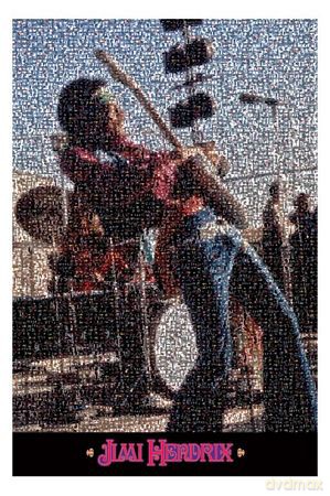 Jimi Hendrix (Mosaic) [PLAKAT]