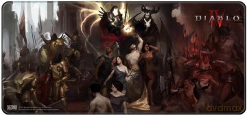 Diablo IV - Inarius and Lilith mousepad XL