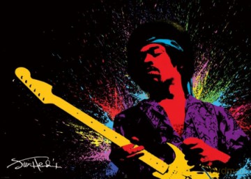 Jimi Hendrix (Paint) [PLAKAT]