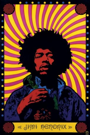 Jimi Hendrix (Psychadelic) [PLAKAT]