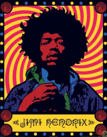 Jimi Hendrix (Psychedlic) [PLAKAT]