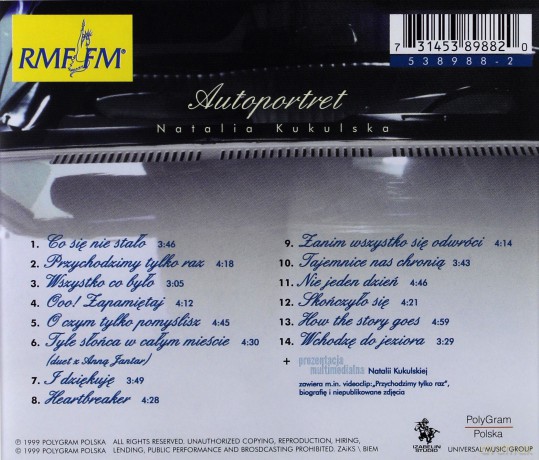 Natalia Kukulska: Autoportret [CD]