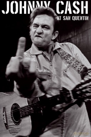 Johnny Cash San Quentin Portrait [PLAKAT]